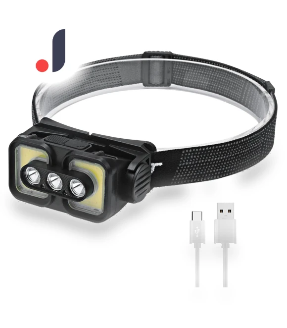 Sensor 18650 Type-C Rechargeable LED Headlamp — Flashlights, BORUiT LED