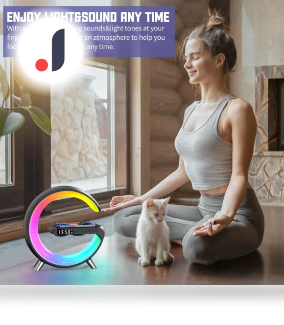 Smart Bluetooth Speaker with Wireless Charger — Portable Audio