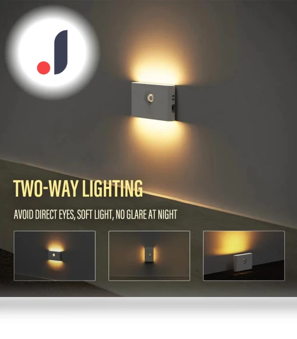 Smart Motion Sensor Wall Light — Night Lights, Elegant Living House