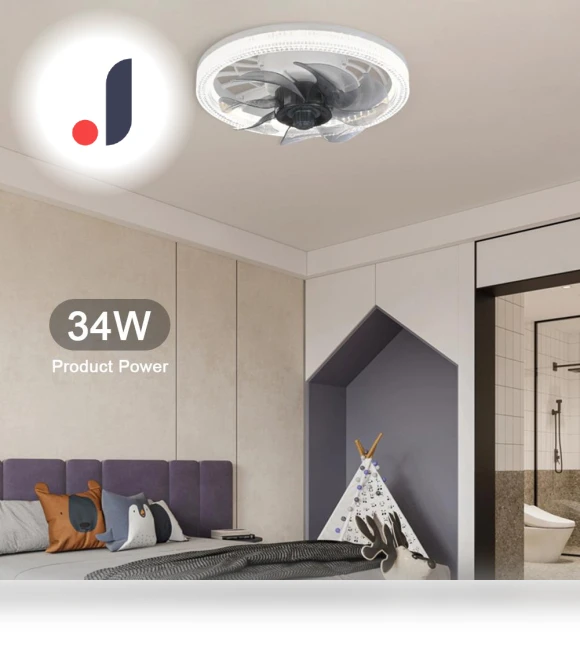 Smart Silent Ceiling Fan Light with Converter Extender — Ceiling Fan Lighting Solutions, Home Textile Home Decoration