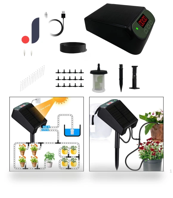 Smart Solar-Powered Drip Irrigation Kit — Drip Kits, HappyToy