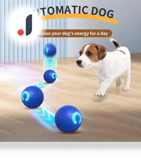 Smart Teasing Dog Ball LED Boredom Relief Toy — Balls, Vinde Home