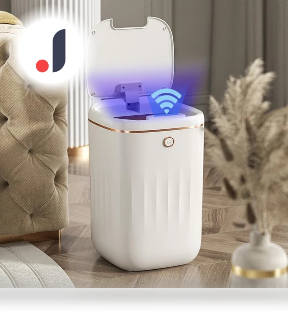 Smart Trash Can with UV Light — Kitchen Cans, Refreshing Home