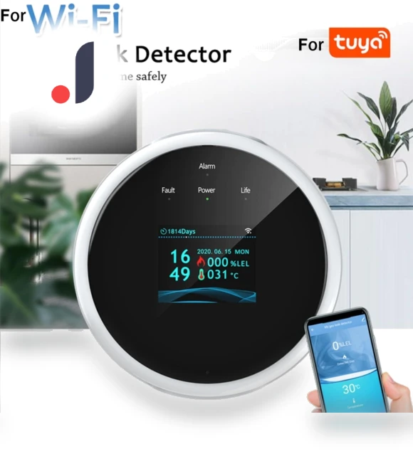 Smart WiFi LCD Gas Leak Detector — Gas Safety Equipment, Serene Homes