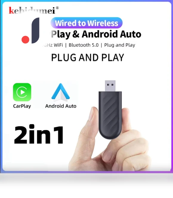 Wireless Android Auto and Carplay Adapter — Phone Accessories, A Auto Parts Mall