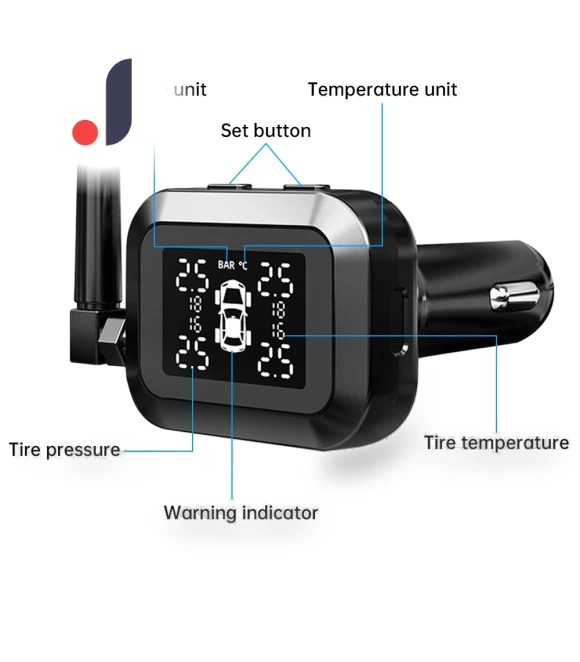Wireless Universal TPMS USB Digital Tire Pressure Monitoring System — TPMS Sensor Replacements, RuJia Home Decor