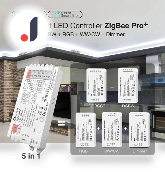 ZigBee 3.0 Pro+ LED Controller — Smart Home Hubs & Controllers, GLEDOPTO