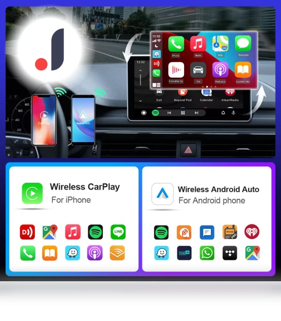 2 in 1 Wifi CarPlay Box Android Auto Adapter — Stereo Receivers, IKEA Supermarket