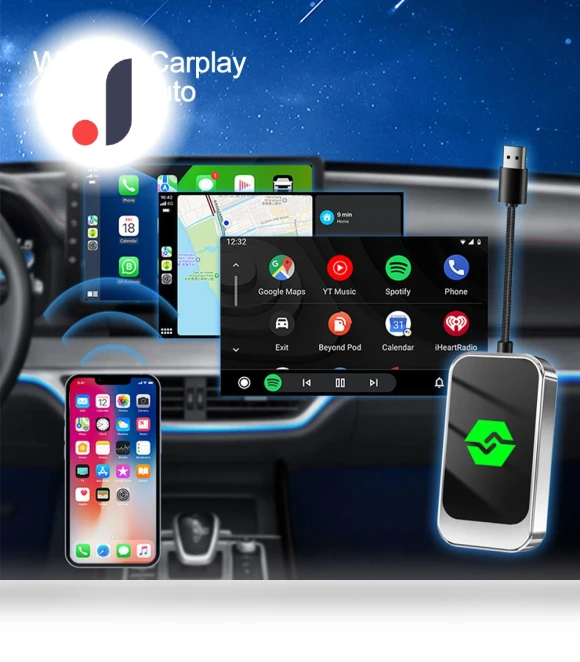2 in 1 Wireless Adapter for Carplay and Android Auto — Car Accessories & Gadgets, Auto Home Solutions