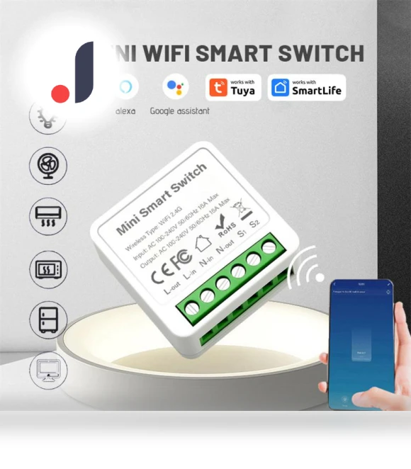 2-way Smart Switch Module — Smart Home Hubs & Controllers, Homeware Essentials