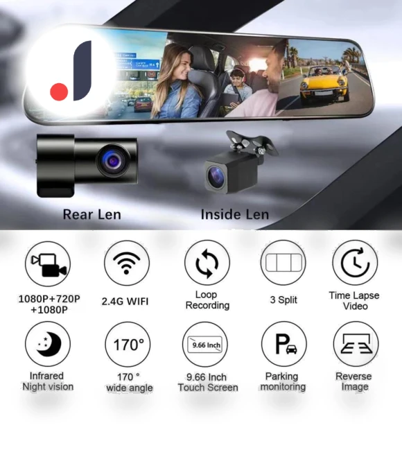 3-Channel Mirror Dash Cam — Dashboard Cameras, IKEA Supermarket