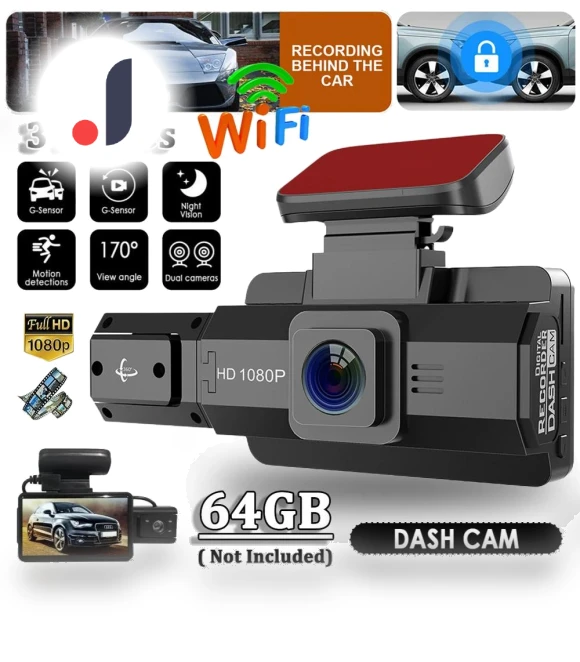 3-inch Car Dash Cam — Dashboard Cameras, GLOBUS