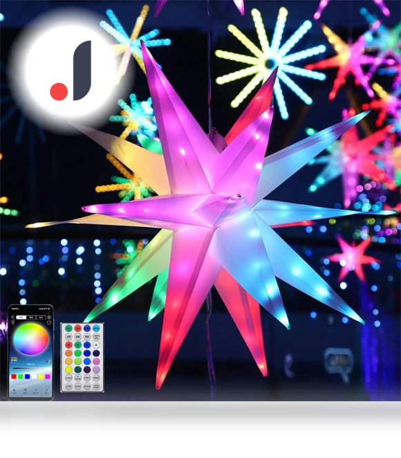 3D Moravian Star Light — Tree Toppers, Super Dream Home