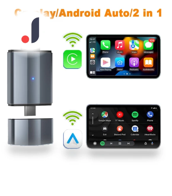 AI BOX 2in1 Wireless Carplay and Android Auto Adapter — Car Essentials, RuJia Home Decor