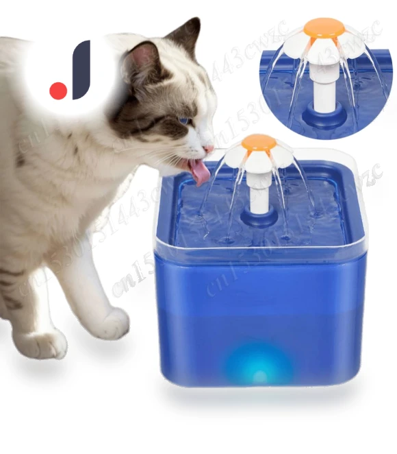Automatic Drinking Bowl with Light Filtering Water — Fountains, Home Textile Home Decoration