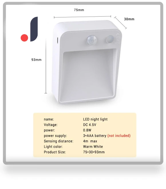 Automatic LED Night Light with Motion Sensor — Night Lights, Build My Home