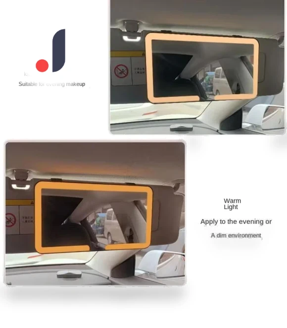 Car Sun Visor with LED Touch Screen Makeup Mirror — Visors, A Surname Home