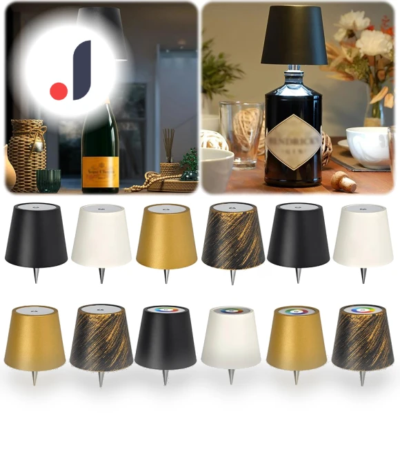 Decorative Touch Dimming Wine Bottle Lamp — Creative Lighting Solutions, Cozy Cottage-Relax