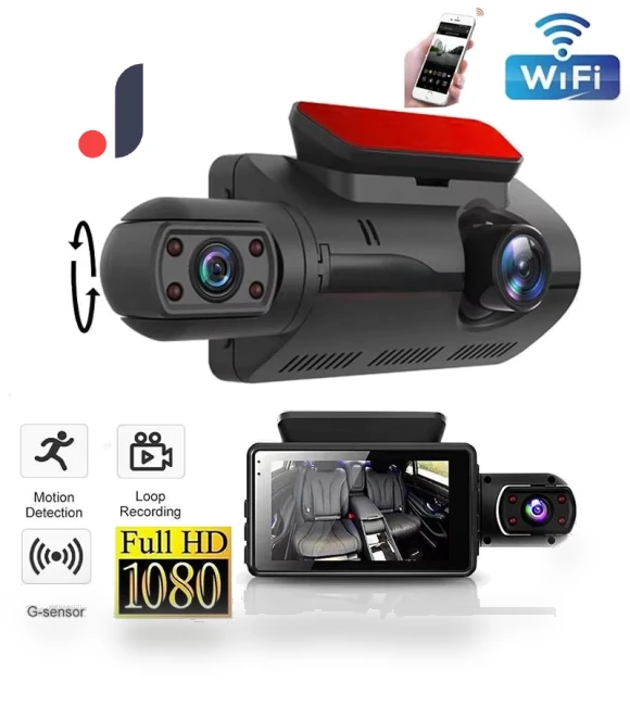Dual Lens Car Dash Cam — Dashboard Cameras, GLOBUS