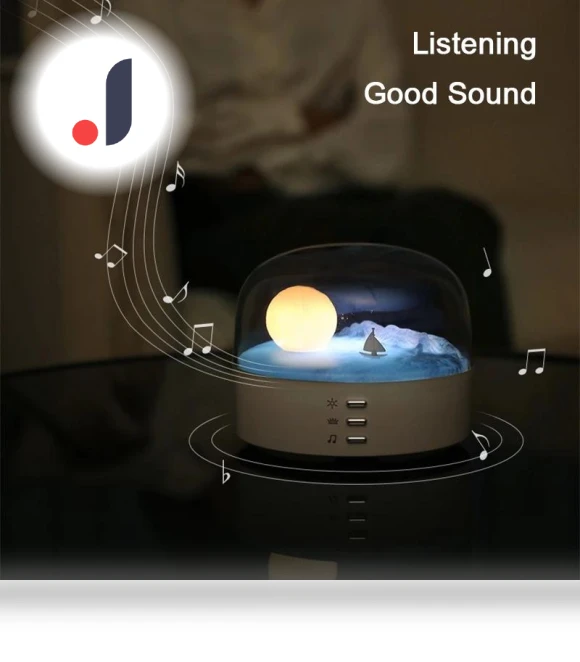 LED Night Light with Touch Control and Bluetooth Speaker — Night Lights, Elegant Living House