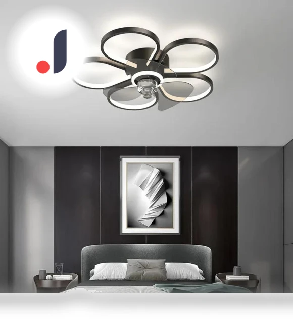 Modern Minimalist Bedroom Fan — Ceiling Fans, Rainbow Rain