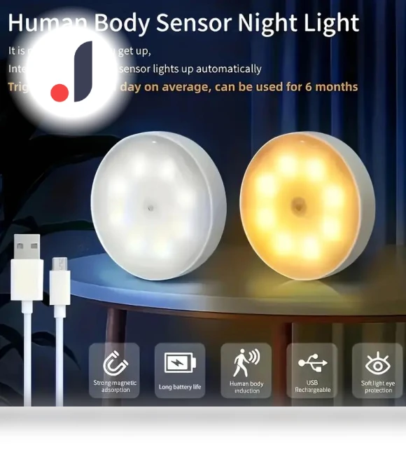 Modern Night Lights with Motion Sensor — Night Lights, Build My Home