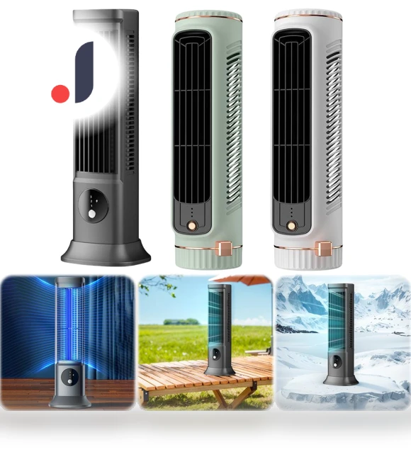 Silent Bladeless Fan with USB Charging — Portable Cooling Solutions, Good Household Items
