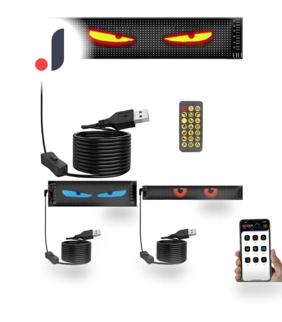 Smart Car LED Display Devil Eyes for Windshield — Light Kit, A Auto Parts Mall