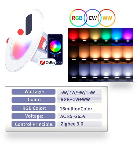 Smart LED Downlight RGB — LED, Build My Home