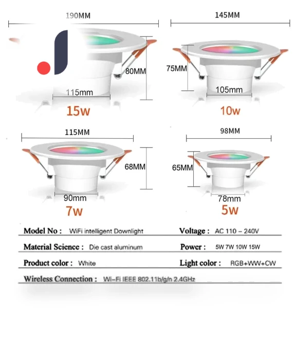 Smart LED Downlight — LED, Build My Home
