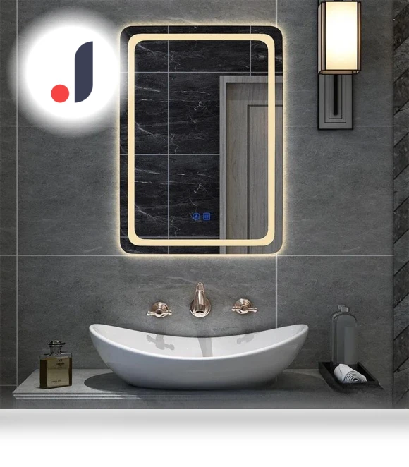 Smart LED Mirror with Bluetooth Speaker — Bathroom, Good Household Items
