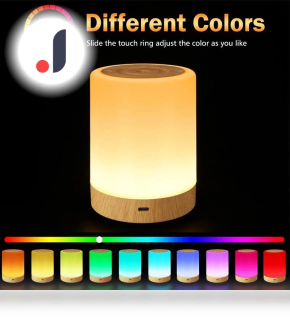 USB Rechargeable RGB LED Touch Night Light — Night Lights, Elegant Living House