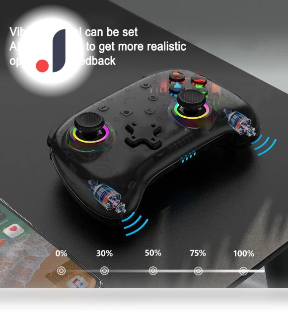 Wireless Bluetooth-Compatible Gamepad with Vibration/Wake Function — Gaming Controllers, Homedepot