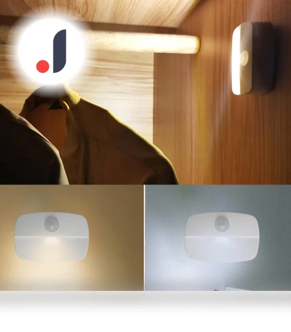 Wireless Intelligent Night Lamp with Motion Sensor — Night Lights, Clock-Mall