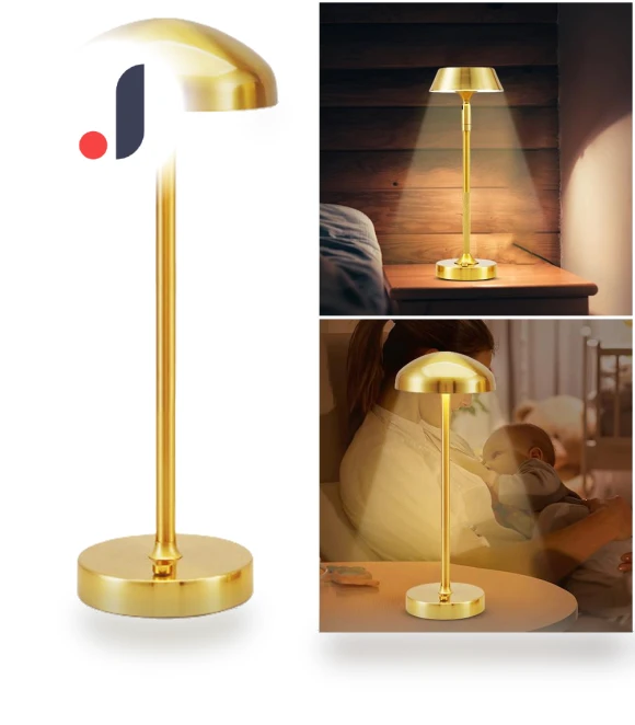 Wireless LED Desk Lamp with Smooth Brightness Adjustment — Desk & Table Lighting, Rainbow Rain