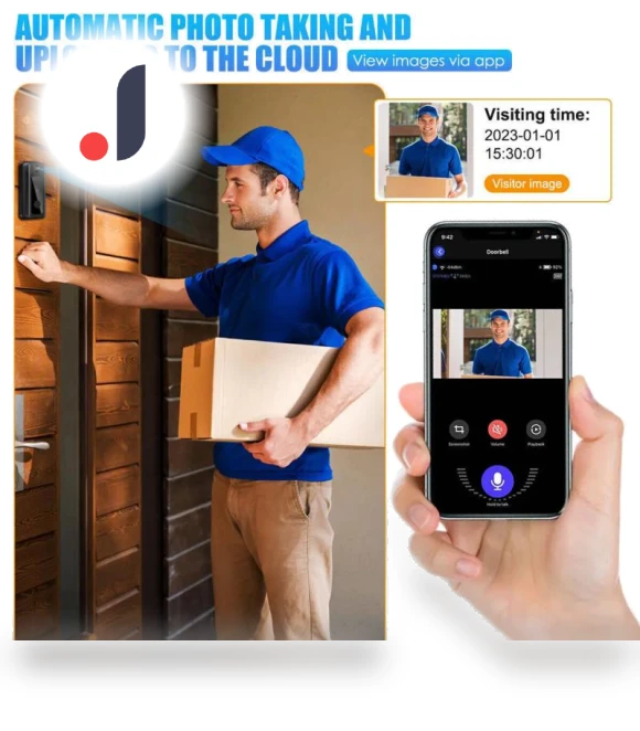 Wireless WIFI Waterproof Doorbell HD Video Intercom — Smart Home Security, KITCHEN-MALL