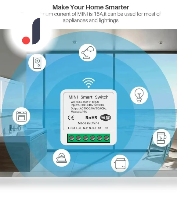 16A WIFI Smart Switch Module — Smart Home Modules, Cozy Cottage-Relax