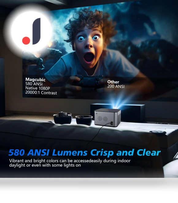 4K Smart Projector — Home Theater Projectors, Cozy Cottage-Relax