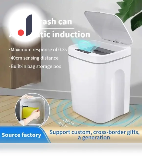 Automatic Touchless Smart Trash Bin — Kitchen Cans, Stone Home