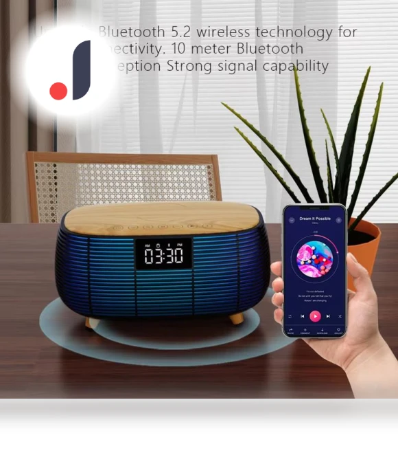 Bluetooth Speaker with Wireless Charging — Portable Audio, Good Household Items