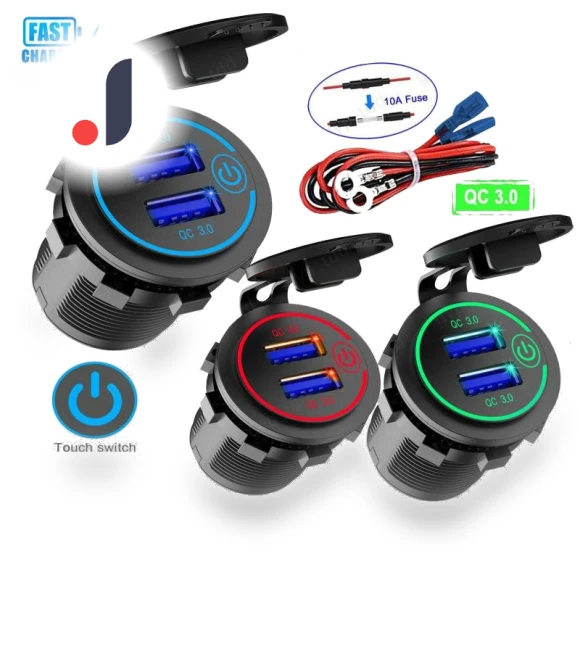 Dual USB Charging Socket — Vehicle Power Solutions, JOHO