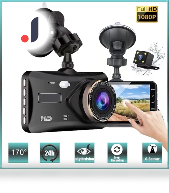 HD 1080P 4 Touch Screen IPS Dash Cam — Dashboard Cameras, GLOBUS
