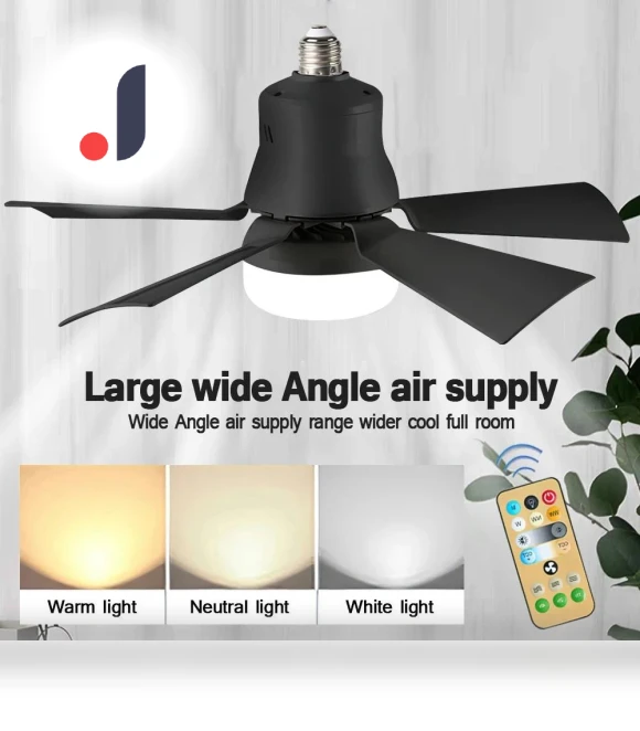 LED Ceiling Fan Lamp With Remote Control — Ceiling Fan Wall Controls, Rainbow Rain