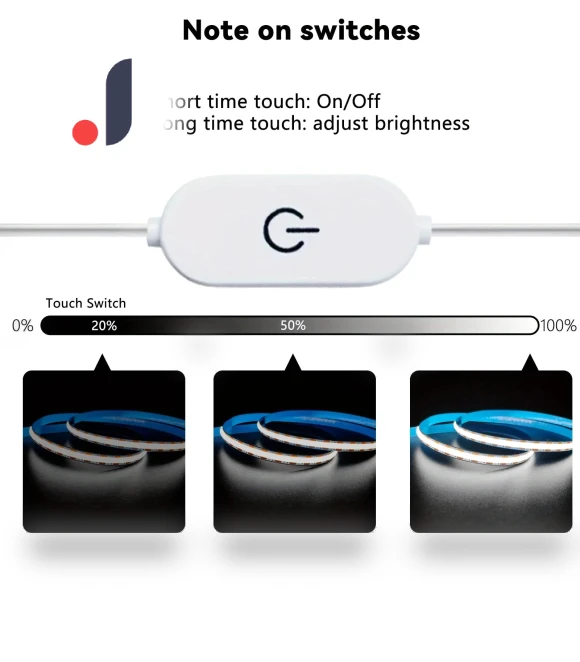 LED COB Strip Light with Touch Sensor — LED Strips, Good Household Items