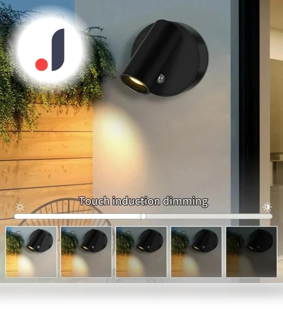 Rechargeable LED Wall Light with Touch Switch — Wall Lighting, Build My Home