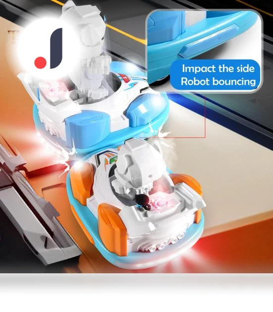 Remote Control Toy Cars Set with Light Spray and Music Battle — Interactive Figures & Robots, Vogue Wardrobe