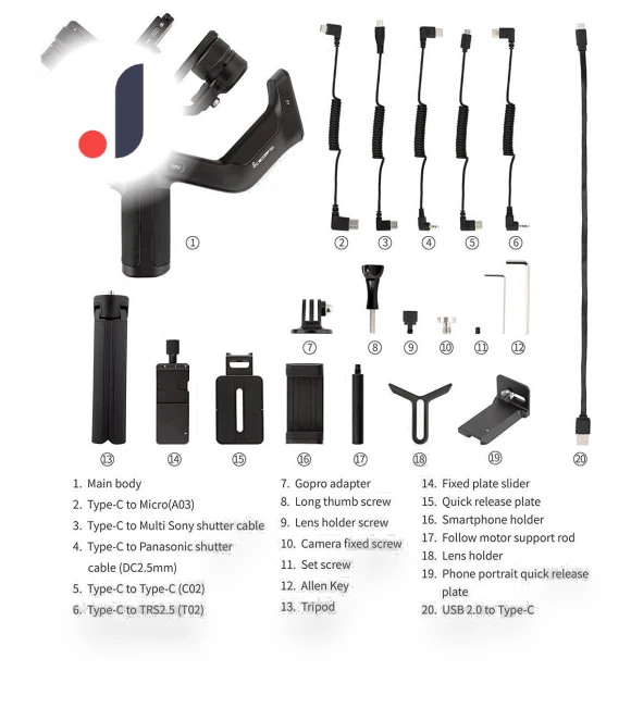 SCORP-Mini 2 KIT Camera Stabilizer — Steady Shots, FeiyuTech