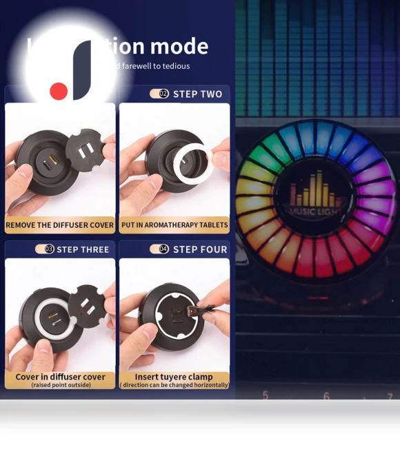 Smart Car Aromatherapy Light — Car Air Fresheners, JOHO