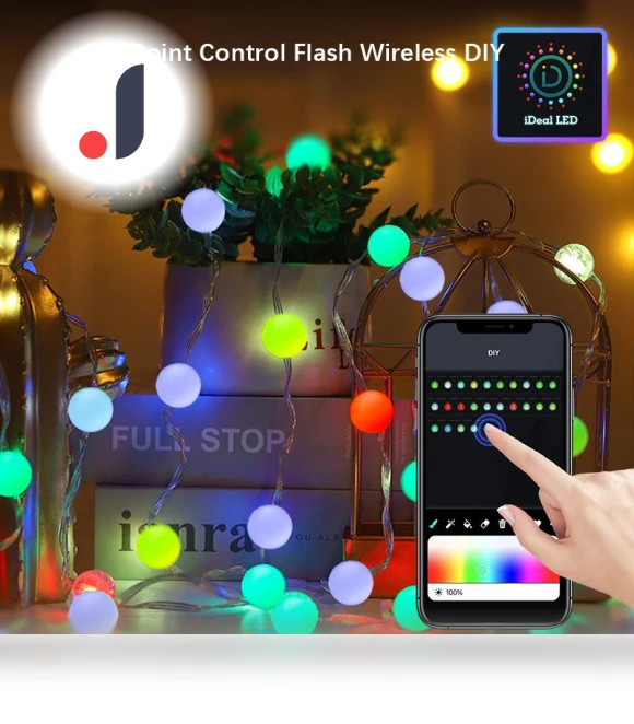 Smart LED String Lights — String Lights, Rainbow Rain