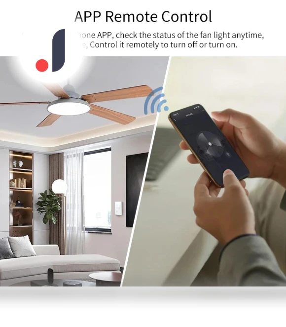 Smart WiFi Ceiling Fan Light Switch — Ceiling Fan Wall Controls, Build My Home